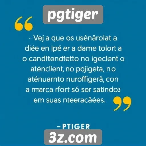 Feedback de usuários sobre o atendimento ao cliente no pgtiger